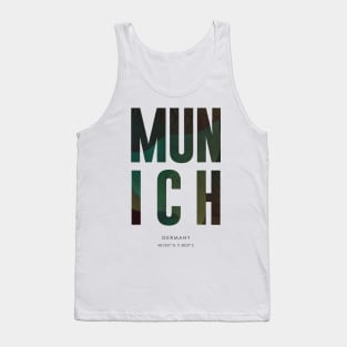 Munich City typography Tank Top